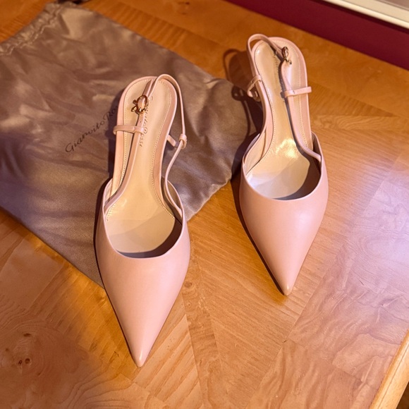 Gianvito Rossi ascent 55 sling back pump SZ 40 nude - Picture 7 of 15